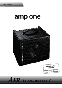 Para ver o documento AER amp one Manual do Utilizador